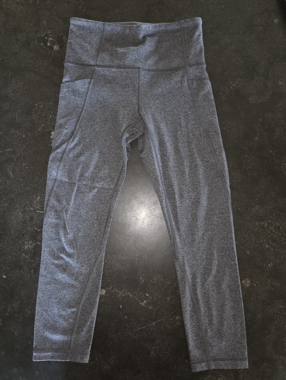 Athleta Heathered Charcoal High-Waist Leggings
